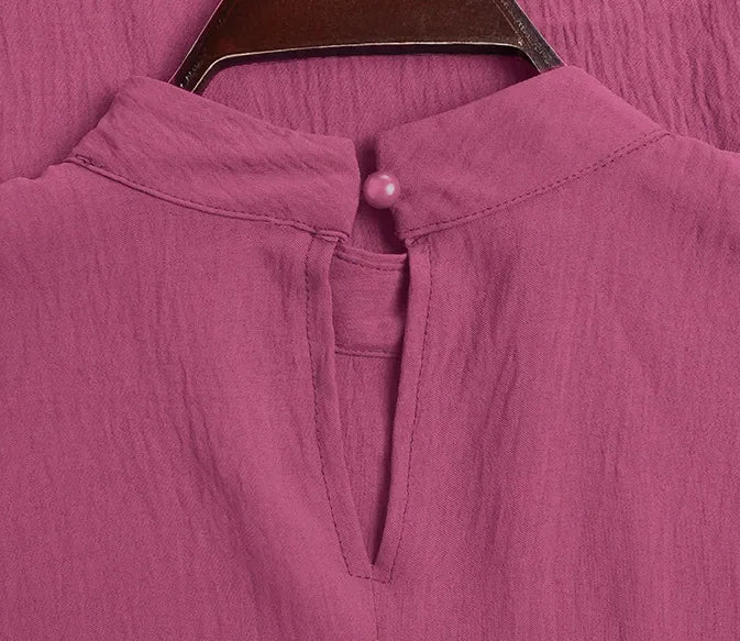 2026 Women's Muslim Blouses Elegant Solid Loose Casual O-neck Lantern Sleeve Pullover Tunic Tops Ramadan Abayas Blusas Mujer New