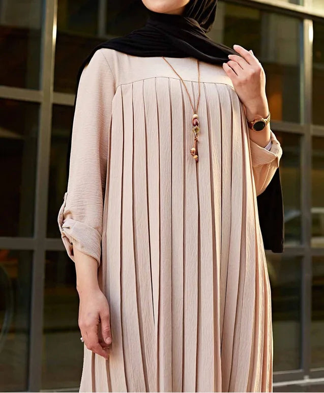 New 2026 Muslim Women's Blouse Shirt Adjustable Sleeve Women Fashion Top Islamism Blouses for Muslim Women Solid Oversized 5XL